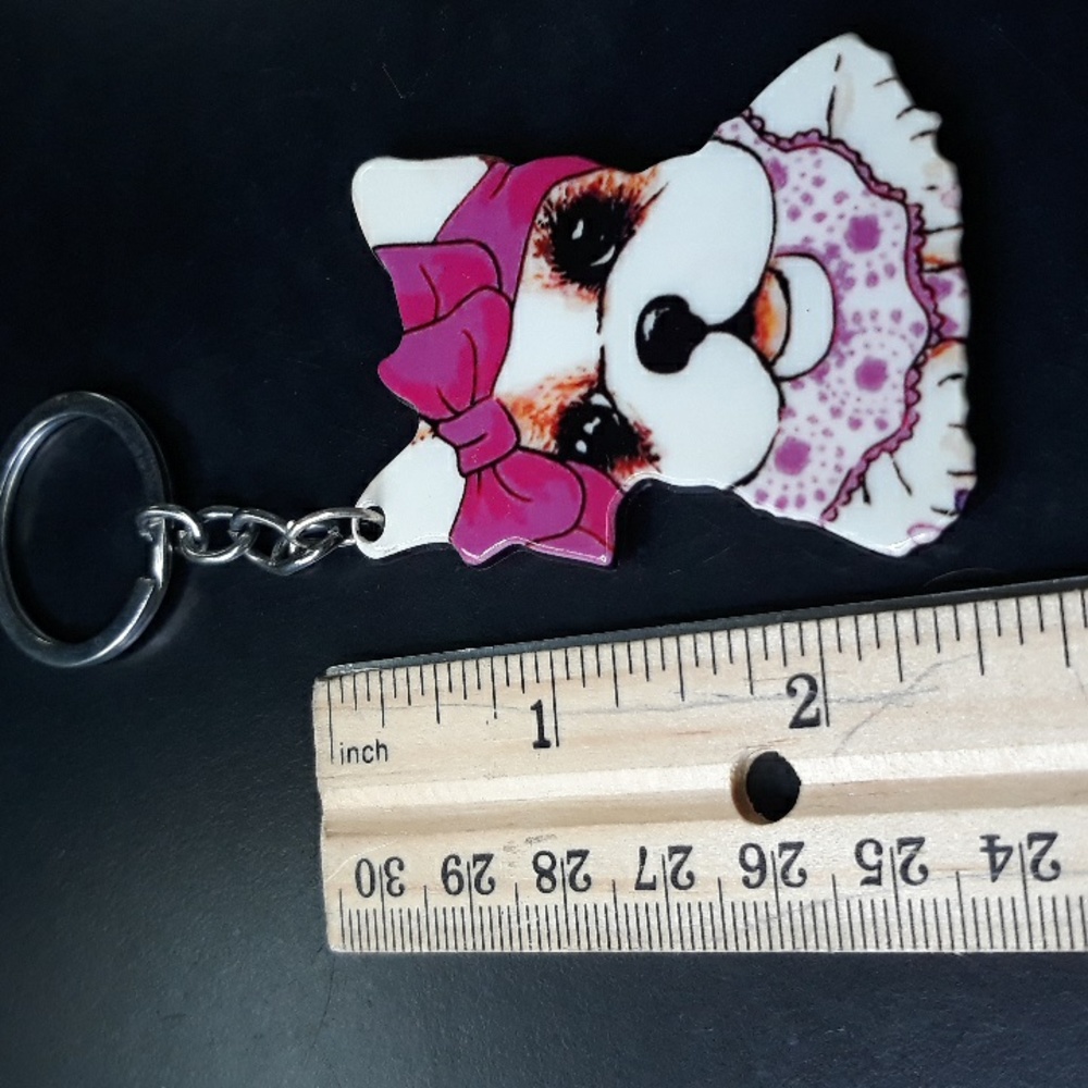 4 Adorable Dog Keychains NEW - Picture 9 of 10